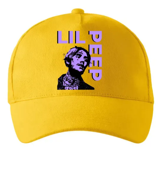 Кепка Lil Peep purple Сонячно жовтий фото