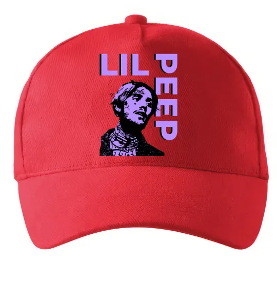 Кепка Lil Peep purple Червоний фото