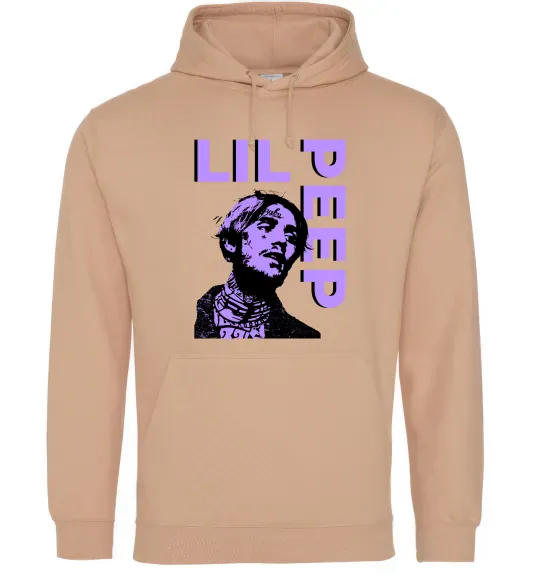 Мужская толстовка (худи) Lil Peep purple Песочный фото
