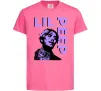Детская футболка Lil Peep purple Ярко-розовый фото