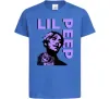 Детская футболка Lil Peep purple Ярко-синий фото