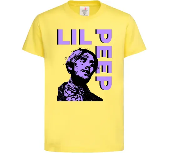 Детская футболка Lil Peep purple Лимонный фото