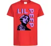 Детская футболка Lil Peep purple Красный фото