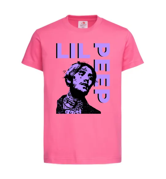 Дитяча футболка Lil Peep purple Яскраво-рожевий фото