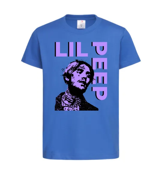Дитяча футболка Lil Peep purple Яскраво-синій фото