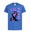 Дитяча футболка Lil Peep purple Яскраво-синій фото