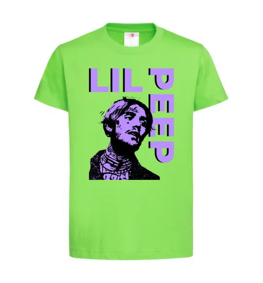 Дитяча футболка Lil Peep purple Лаймовий фото