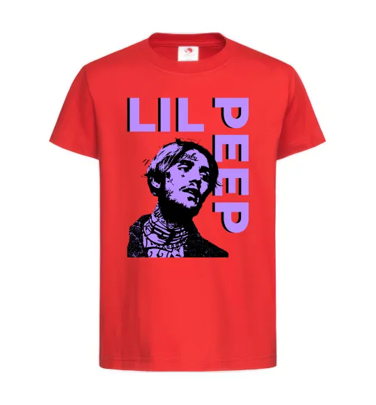 Дитяча футболка Lil Peep purple Червоний фото