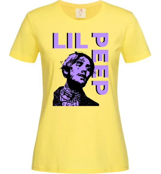 Женская футболка Lil Peep purple Лимонный фото