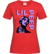 Женская футболка Lil Peep purple Красный фото