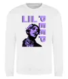 Свитшот Lil Peep purple Белый фото