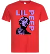 Мужская футболка Lil Peep purple Красный фото