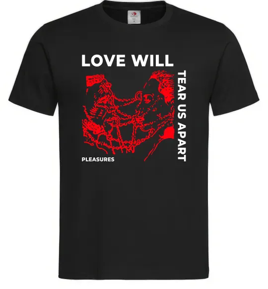 Мужская футболка Lil Peep love will tear us apart Черный фото