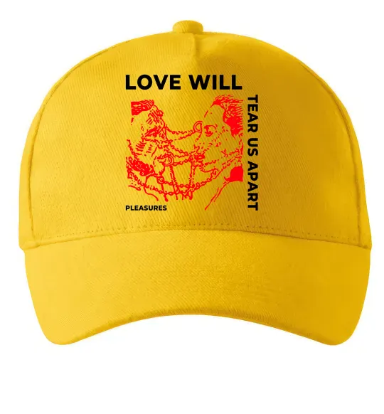 Кепка Lil Peep love will tear us apart Сонячно жовтий фото
