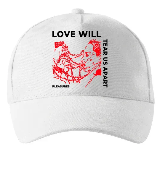 Кепка Lil Peep love will tear us apart Білий фото