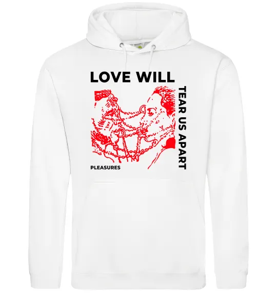 Женская толстовка (худи) Lil Peep love will tear us apart Белый фото
