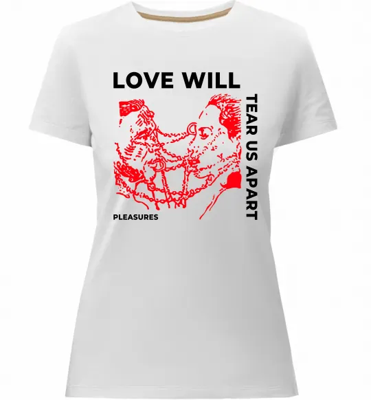 Женская премиум футболка Lil Peep love will tear us apart Белый фото