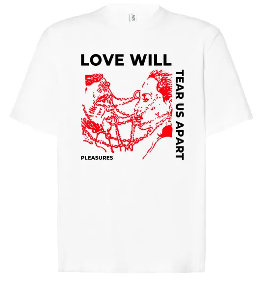 Футболка Оверсайз Lil Peep love will tear us apart Белый фото