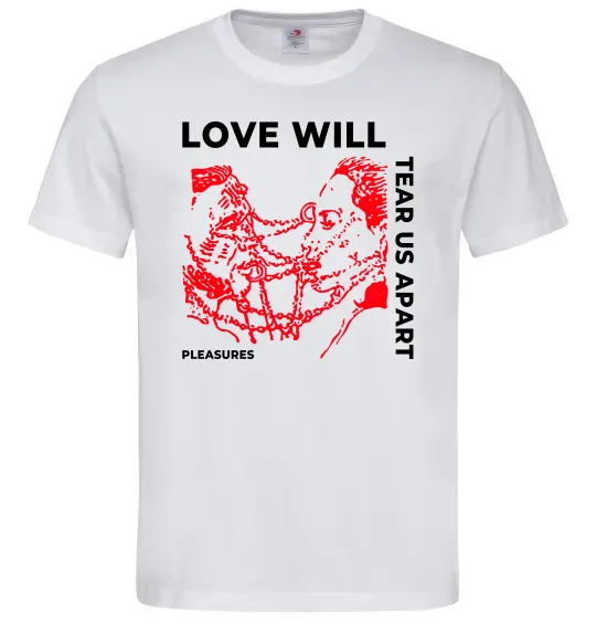 Мужская футболка Lil Peep love will tear us apart Белый фото