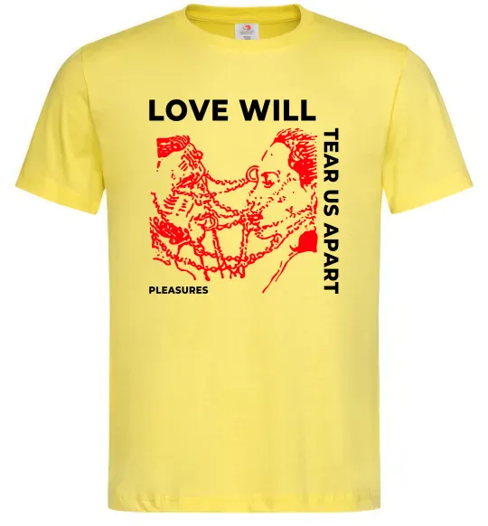 Мужская футболка Lil Peep love will tear us apart Лимонный фото