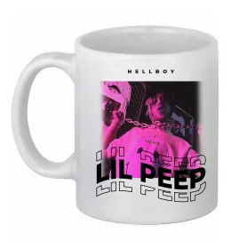 Чашка керамическая Lil Peep hellboy Белый фото