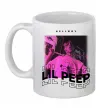Чашка керамическая Lil Peep hellboy Белый фото