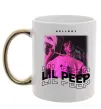 Чашка з кольоровою ручкою Lil Peep hellboy Золото Чашка з кольоровою ручкою Lil Peep hellboy Золото фото