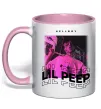 Чашка з кольоровою ручкою Lil Peep hellboy Ніжно рожевий Чашка з кольоровою ручкою Lil Peep hellboy Ніжно рожевий фото