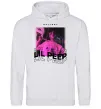 Мужская толстовка (худи) Lil Peep hellboy Серый меланж фото