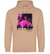 Мужская толстовка (худи) Lil Peep hellboy Песочный фото