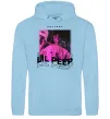 Мужская толстовка (худи) Lil Peep hellboy Голубой фото