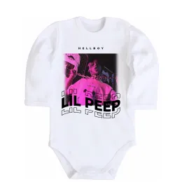 Дитячий бодік Lil Peep hellboy Білий фото
