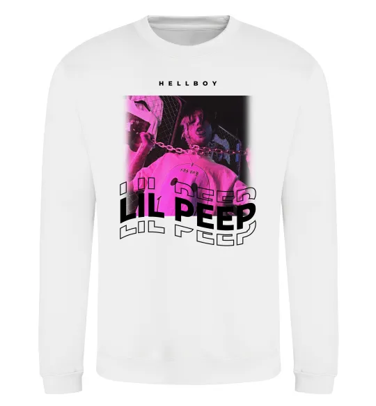 Світшот Lil Peep hellboy Білий фото