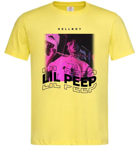 Мужская футболка Lil Peep hellboy Лимонный фото