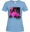 Женская футболка Lil Peep hellboy Голубой фото