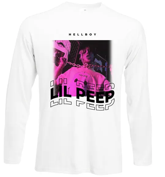 Лонгслів Lil Peep hellboy Білий фото
