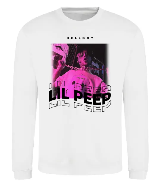 Свитшот Lil Peep hellboy Белый фото