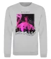Свитшот Lil Peep hellboy Серый меланж фото