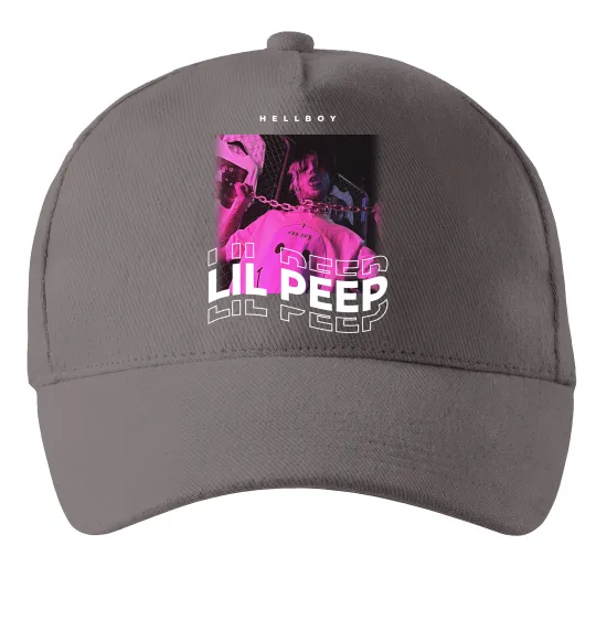 Кепка Lil Peep hellboy Серый фото