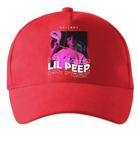 Кепка Lil Peep hellboy Красный фото