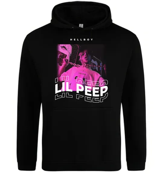 Женская толстовка (худи) Lil Peep hellboy Черный фото