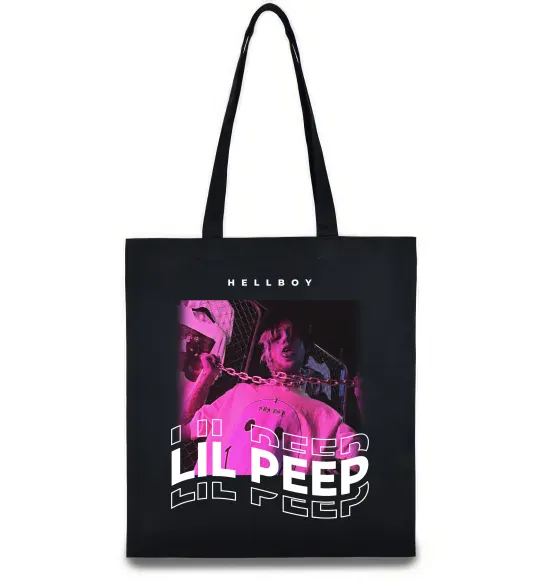 Эко-сумка Lil Peep hellboy Черный фото