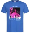 Мужская футболка Lil Peep hellboy Ярко-синий фото