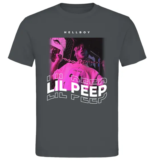 Мужская футболка Lil Peep hellboy Графит фото