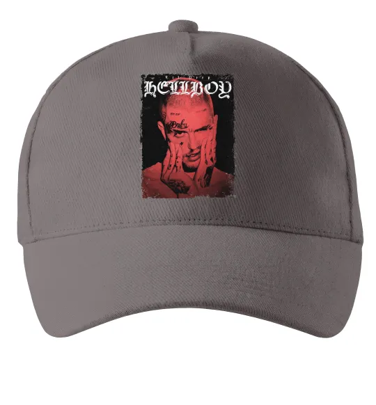 Кепка Лил Пип Hellboy poster Сірий фото