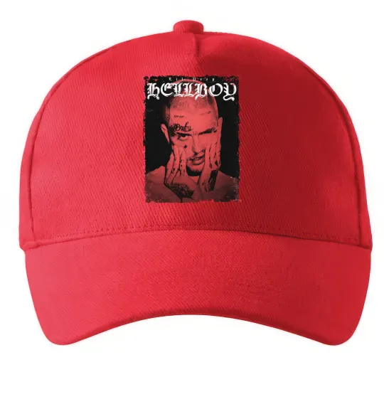 Кепка Лил Пип Hellboy poster Красный фото