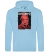 Чоловіча толстовка (худі) Лил Пип Hellboy poster Блакитний фото