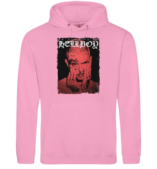 Жіноча толстовка (худі) Лил Пип Hellboy poster Рожевий фото