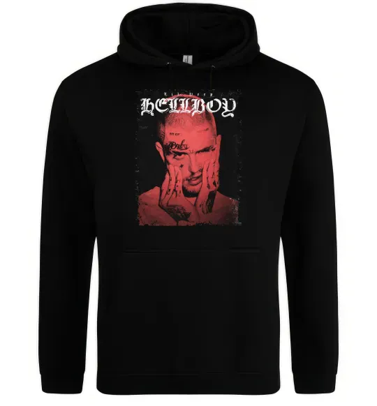 Женская толстовка (худи) Лил Пип Hellboy poster Черный фото