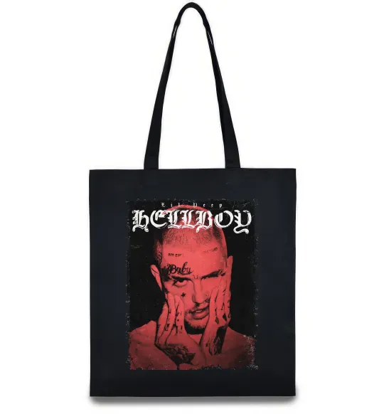 Еко-сумка Лил Пип Hellboy poster Чорний фото